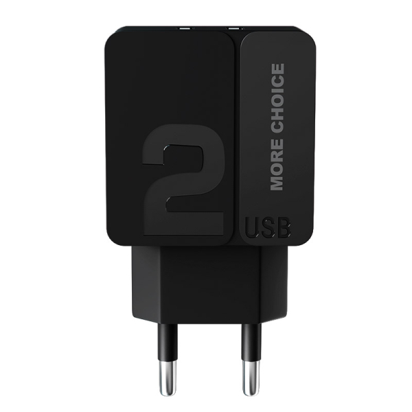 Купить СЗУ 2USB 2.4A More choice NC46 (Black Black)